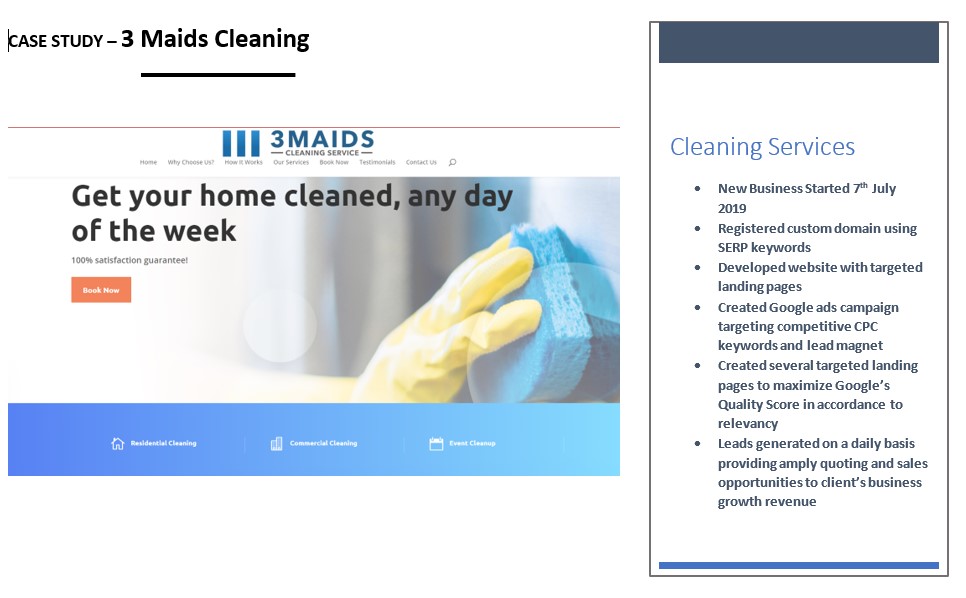 case study Start your own house cleaning business