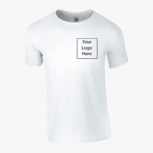 white t shirt for cleaners cleaning business with logo