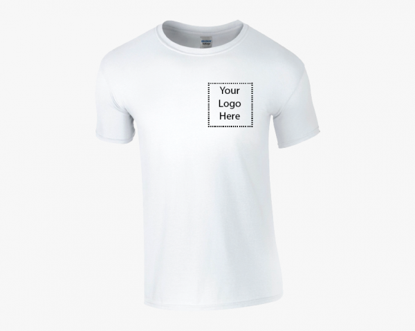 white t shirt for cleaners cleaning business with logo