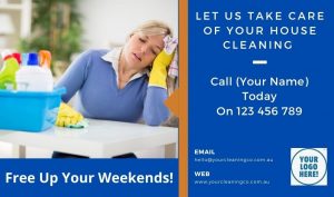 Fridge magnets for house cleaning businesses example 001